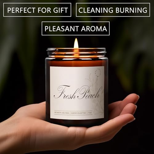 MOASITN Fresh Peach Aromatherapy Candle 7oz