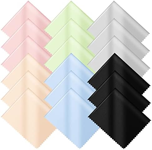 18 Pack Microfiber Cleaning Cloths for Glasses Phones Lenses and More