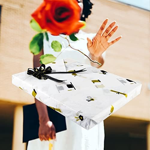MR FIVE 30 Sheet Gold Cap Diploma Tissue Paper for Graduation
