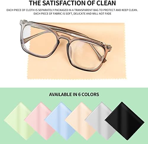 18 Pack Microfiber Cleaning Cloths for Glasses Phones Lenses and More