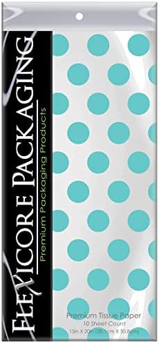 Flexicore Packaging Polka Dot Tissue Paper 15x20in 100 Sheets