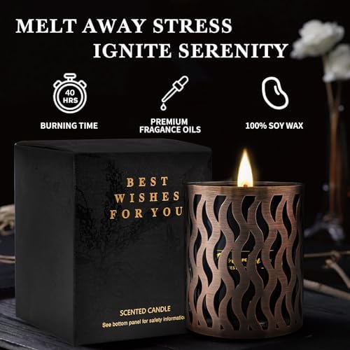 6 Pack Scented Candles Set for Men with Gift Box
