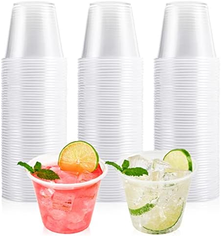 Lilymicky 300 Pack 9 Oz Clear Plastic Cups for Parties
