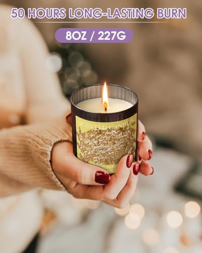Scented Candles for Home 8oz Soy Candle 50H Burn Sea Salt Sage