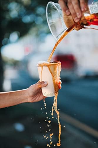 100 Compostable Bamboo Coffee Cups 80 Pack
