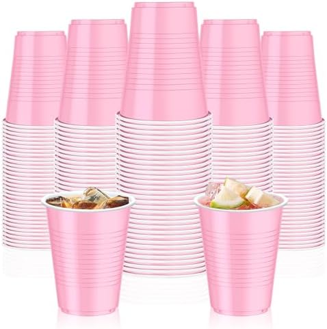 Dualshine 100 Pack Pink Plastic Cups 18 oz