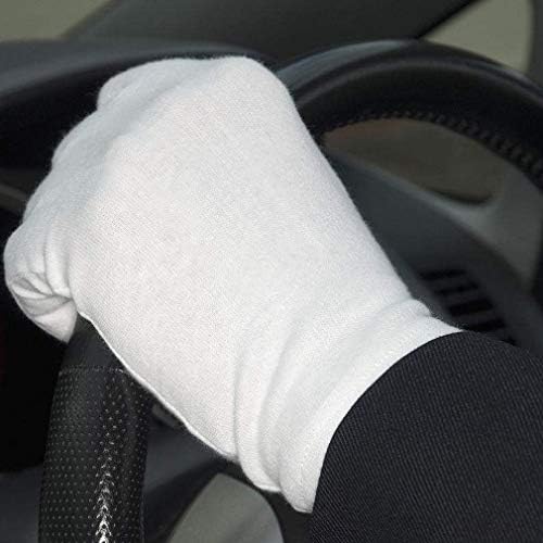 16 Pairs White Cotton Household Gloves for General Use