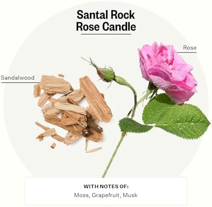 Apotheke 3-Wick Soy Candle - Santal Rock Rose 26 Oz