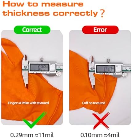 ANBOSON 10 Mil Nitrile Safety Gloves Latex Free