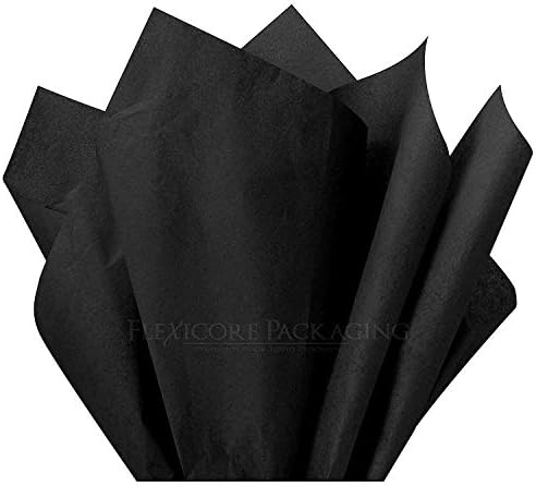 Flexicore Packaging Black Tissue Paper 15x20 10 Sheets