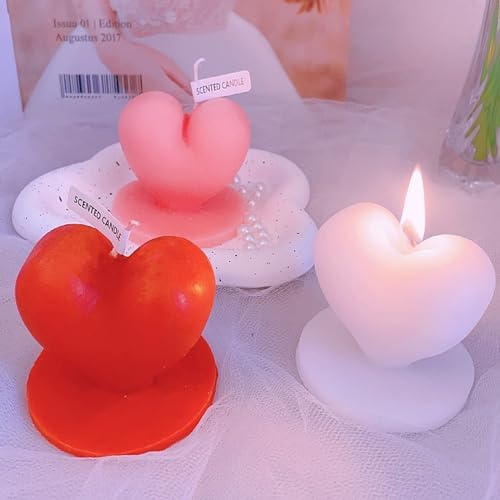Heart Shape Scented Candle for Romantic Love and Stress Relief