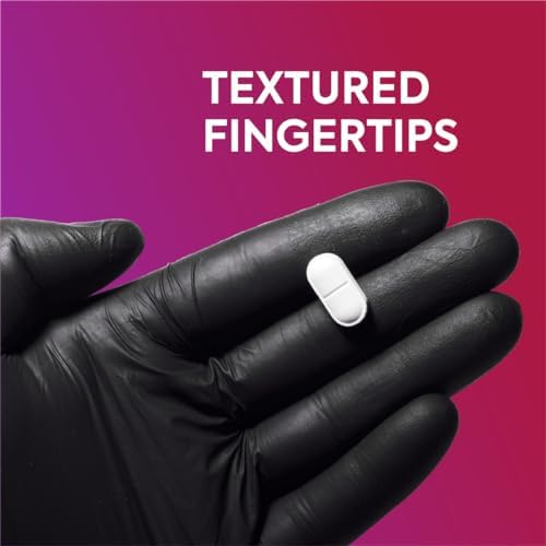 RADGER Premium Black Nitrile Gloves 4 Mil Thick