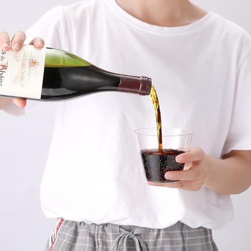 JOLLY CHEF 50 Pack Glitter Plastic Cups 9 oz