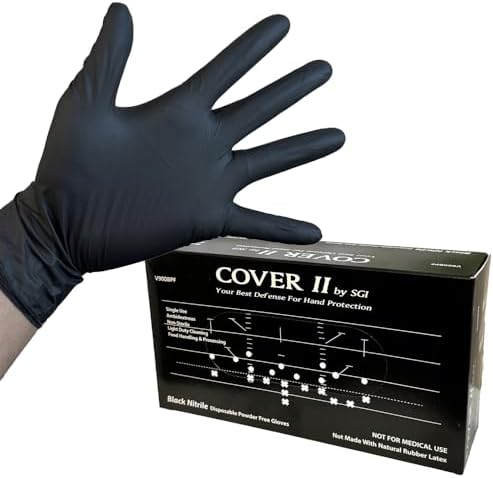 InkBed Nitrile Gloves 5 Mil Textured Chemical Resistant