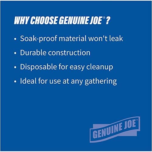 Genuine Joe Printed Paper Plates 7 Inches Pack of 125