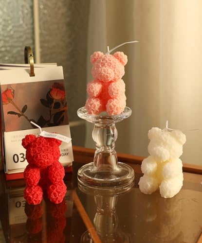 T-shin Pink Bear Shape Soy Wax Aroma Candle