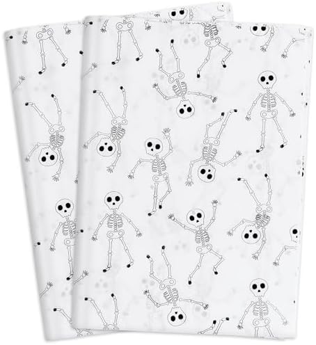 MR FIVE 20 x 28 Black Skeleton Tissue Paper Bulk 30 Sheets