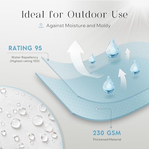 Phantoscope Waterproof Outdoor Pillow Inserts - Pack of 4 18x18 Inch