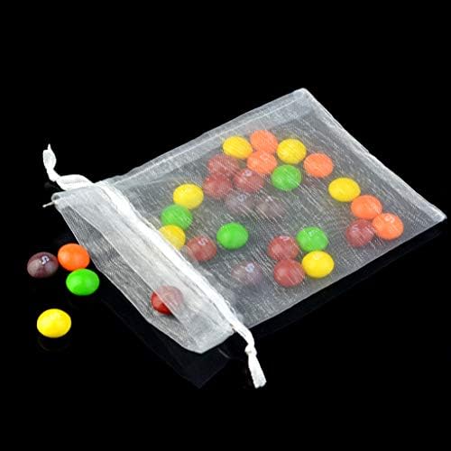 50pcs Mix Color Organza Bags with Satin Drawstring