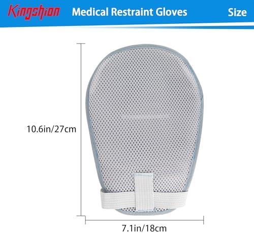 2PCS Anti-Scratch Restraint Gloves for Elderly Use