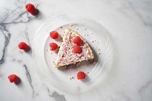 Munfix 100 Clear Plastic Plates Set 9 Inch Disposable