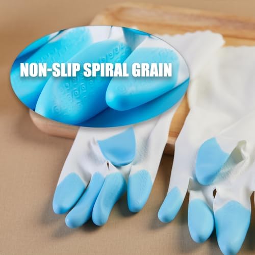 LIICHAAO 12 Pairs Reusable Latex Free Cleaning Gloves