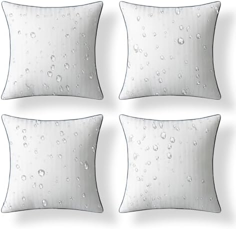 Phantoscope Waterproof Outdoor Pillow Inserts - Pack of 4 18x18 Inch