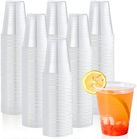 Lilymicky 450 Pack 12 oz Clear Plastic Cups