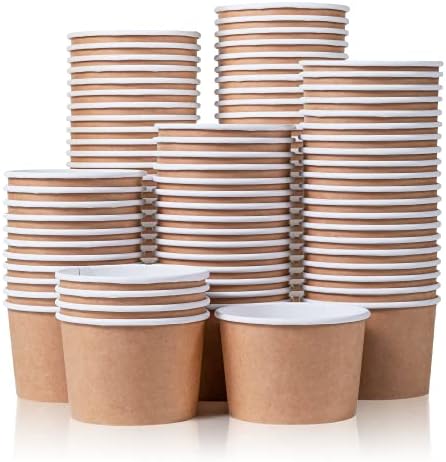 MATICAN 100-Count 9-Ounce Disposable Ice Cream Cups