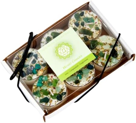 Heart Chakra Candle Set of 6 - Aromatherapy Soy Candles