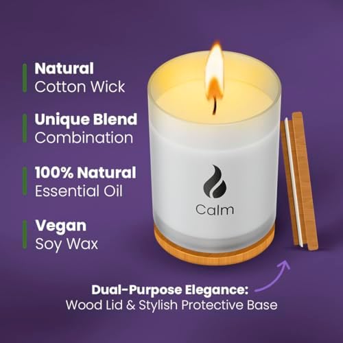 Natur IX Calming Soy Candle with Essential Oils