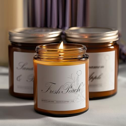 MOASITN Fresh Peach Aromatherapy Candle 7oz