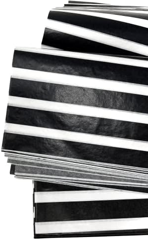 Flexicore Packaging Black Striped Gift Wrap Tissue Paper