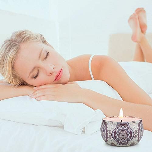 8 Pack Aromatherapy Scented Candles Set for Stress Relief and Relaxation