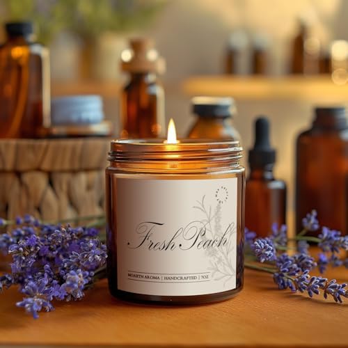 MOASITN Fresh Peach Aromatherapy Candle 7oz