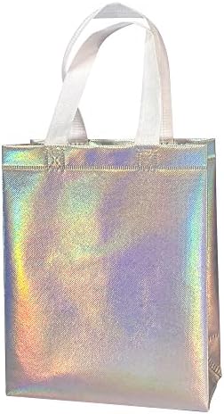 12 Pcs Non-Woven Reusable Gift Bags With Handles 8x4x10 Inch