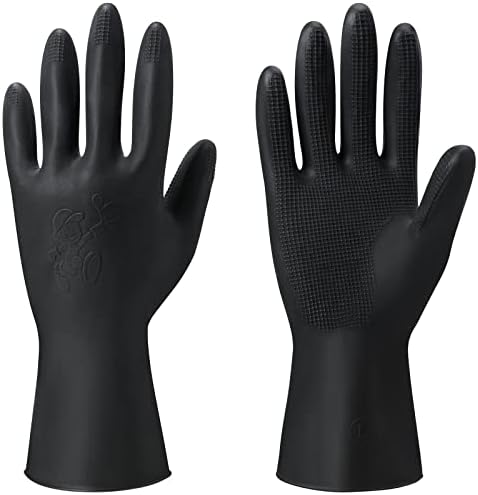 ThxToms Chemical Resistant Latex Gloves 5 Pairs