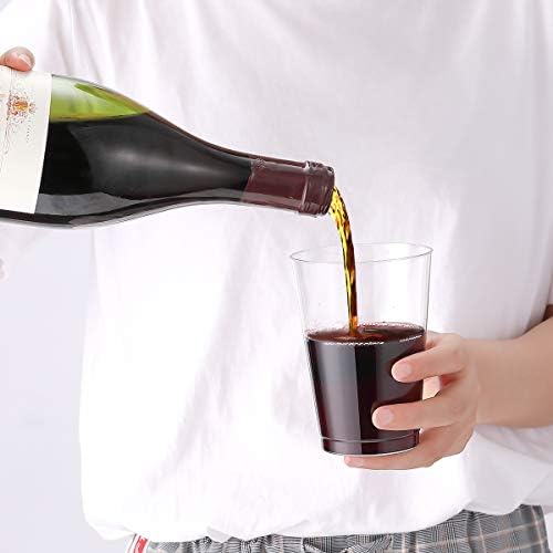 JOLLY CHEF 12 oz Clear Plastic Cups 100 Pack