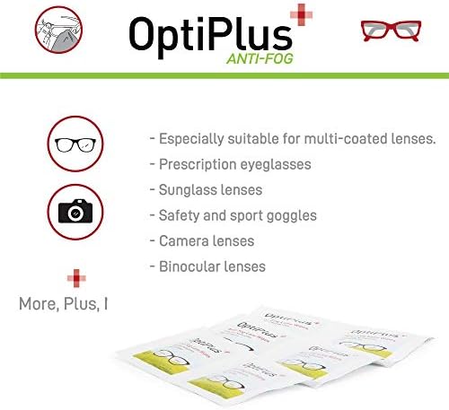 OptiPlus Anti-Fog Lens Wipes - Quick Dry Scratch Free