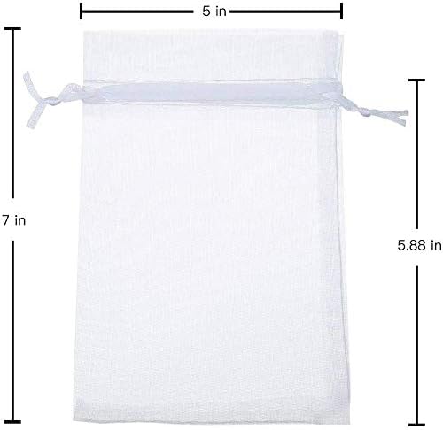 Stratalife 5x7 Organza Drawstring Bags 100PCS