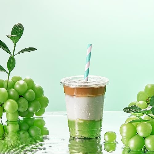 100 Pack 12 OZ Clear Plastic Cups for Parties
