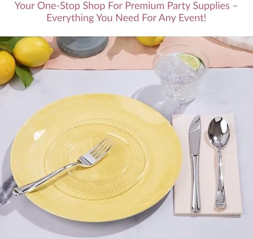 Prestee 100-Pack 9oz Gold Rimmed Plastic Cups