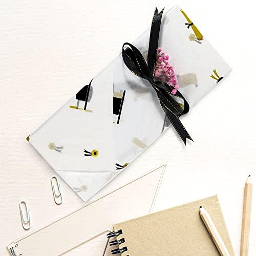MR FIVE 30 Sheet Gold Cap Diploma Tissue Paper for Graduation