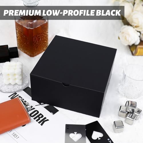 YUEFANBOX Black Gift Boxes 10 Pack 8x8x4 Inches