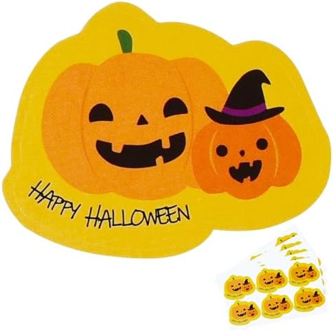 BEISHIDA Halloween Pumpkin Stickers 60pcs Bulk Set
