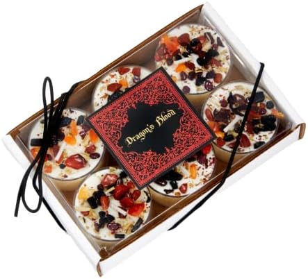 Dragons Blood Candle Set of 6 - Protection Grounding