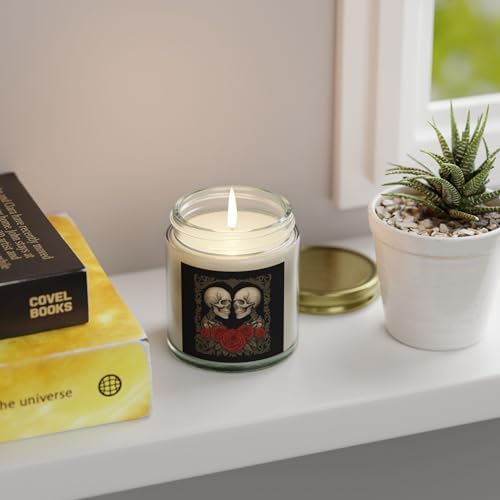 Romantic Skull Scented Candles for Halloween Decor