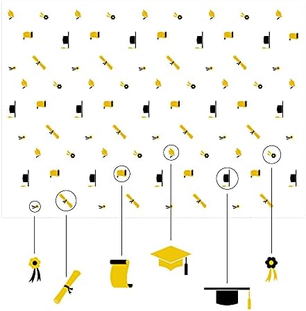 MR FIVE 30 Sheet Gold Cap Diploma Tissue Paper for Graduation