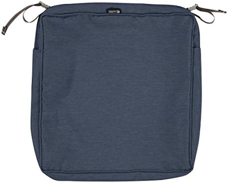 Classic Accessories Water-Resistant 19x19x3 Inch Square Seat Cushion Cover