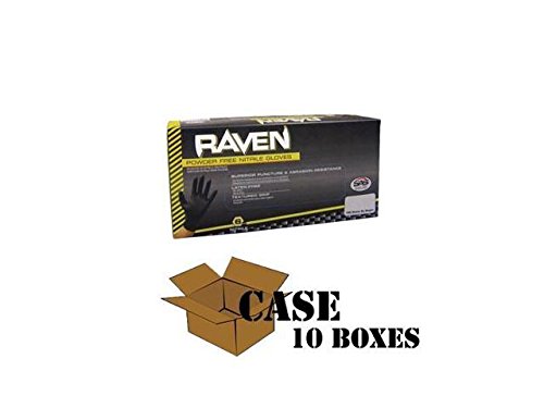 SAS Raven Powder Free Nitrile Gloves - 10 Boxes 1000 Total